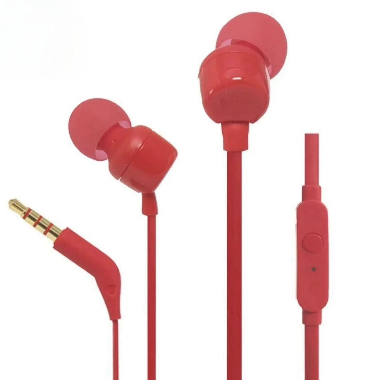 JBL TUNE 110 Officially Authorized Wired In-ear Headphones Built-in Microphone 3.5mm Interface Silicone Ear Cap for Sports Call