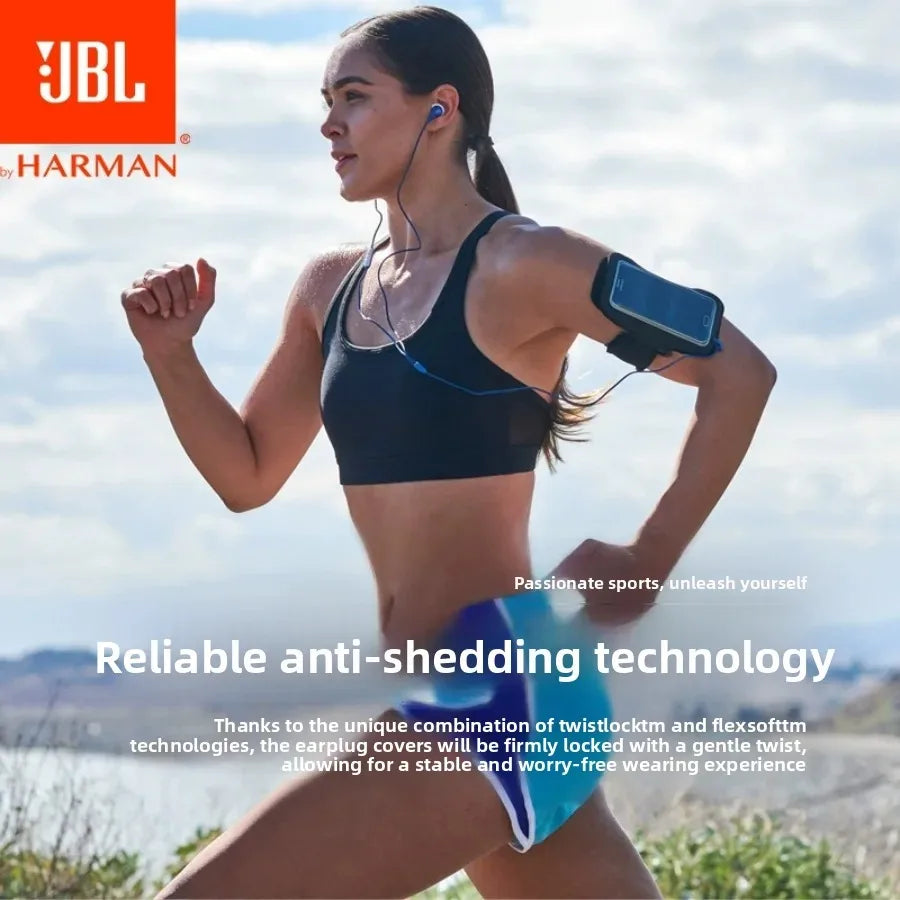 JBL ENDURRUN 2 Officially Authorized In-ear Headphones Built-in Microphone Wired Sports Gaming Headset Waterproof Heavy Bass