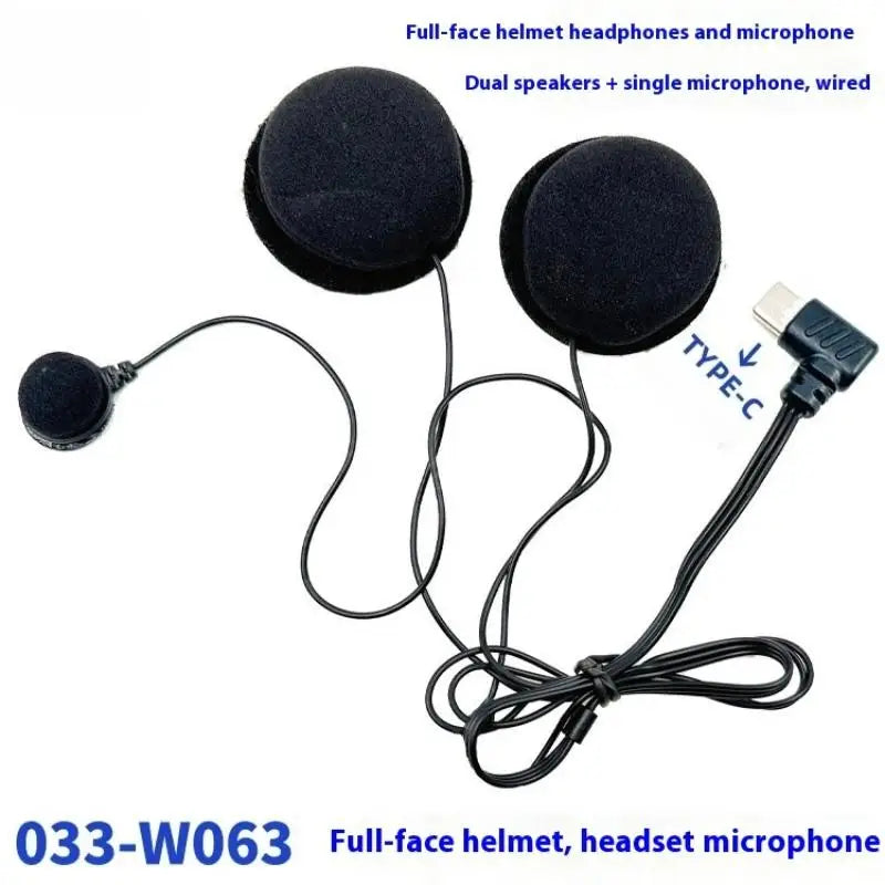 1Pcs Type-C Plug HD Noise Reduction Soft Mic For E1/X1 Bluetooth Motorcycle Full Face Helmet Headset