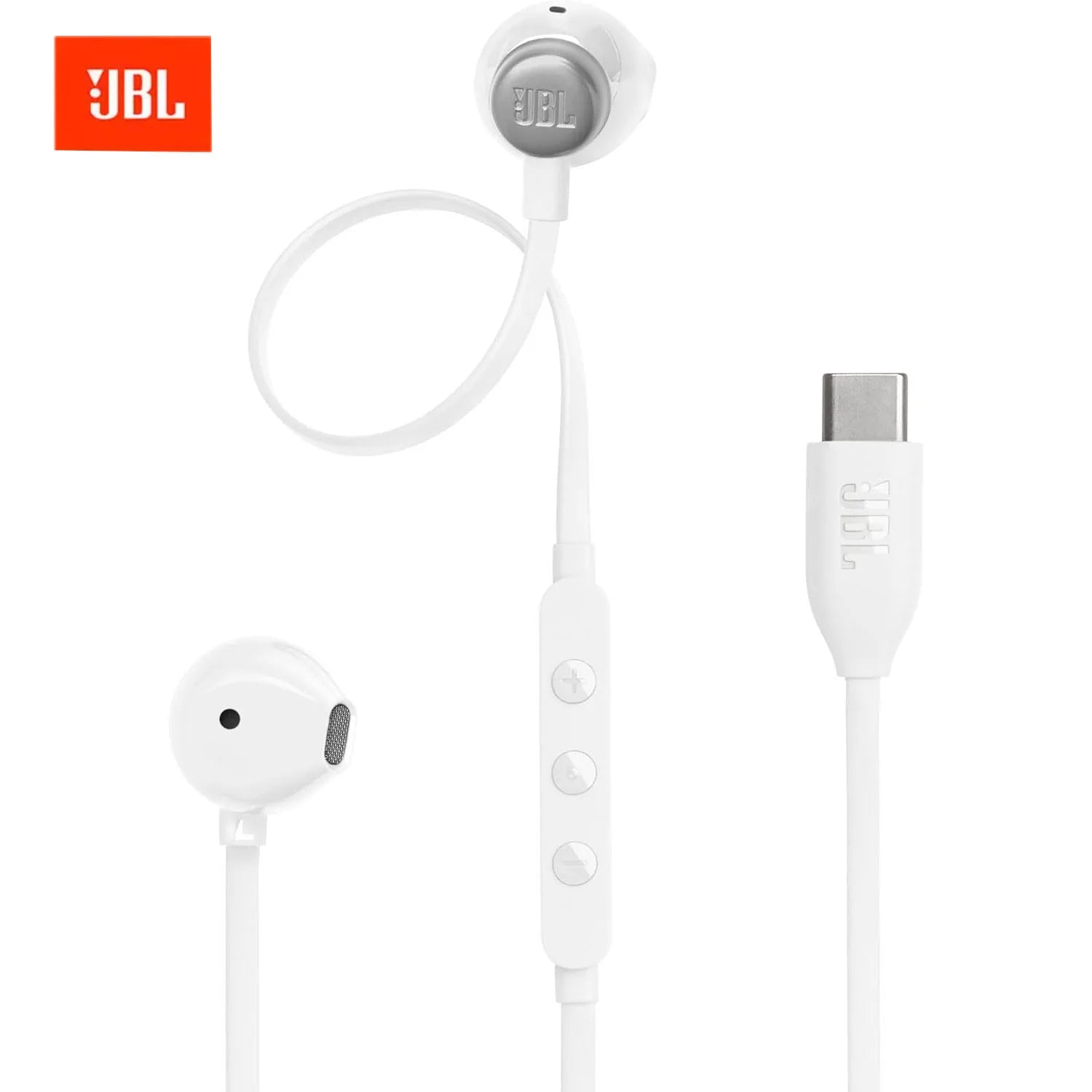 JBL TUNE 305C Wired Semi-in-ear Headphones Type-C Interface Built-in Microphone JBL Pure Low-Frequency Sound for Sports Call