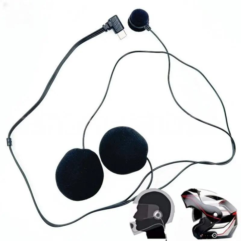 1Pcs Type-C Plug HD Noise Reduction Soft Mic For E1/X1 Bluetooth Motorcycle Full Face Helmet Headset